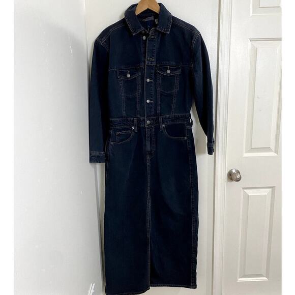 Universal Thread Black Wash Denim Dress - NWT - Picture 1 of 6